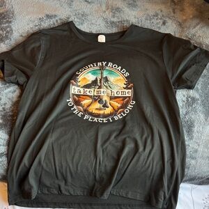 Black Country Roads Graphic T-Shirt